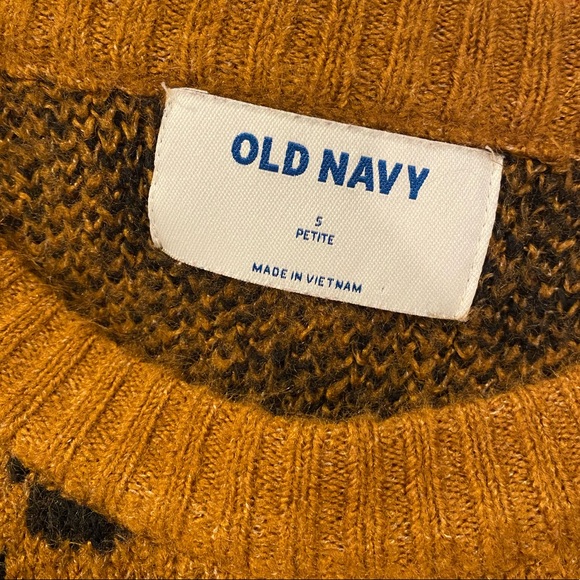 OLD NAVY cheetah print sweater - Picture 3 of 3
